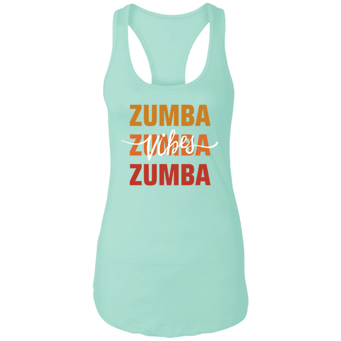 Zumba Trio Vibes Ladies  Racerback Tank