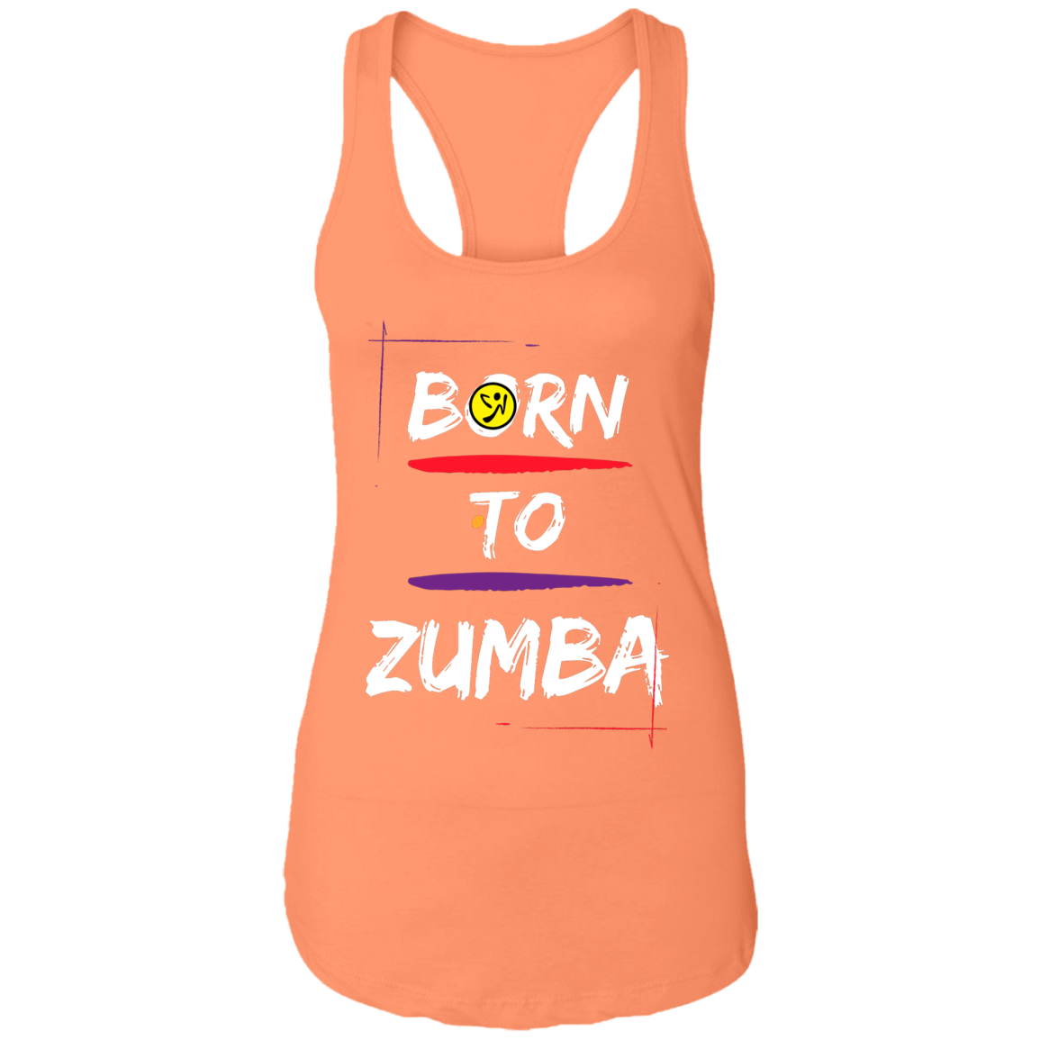 Born To Zumba Ladies Ideal Racerback Tank