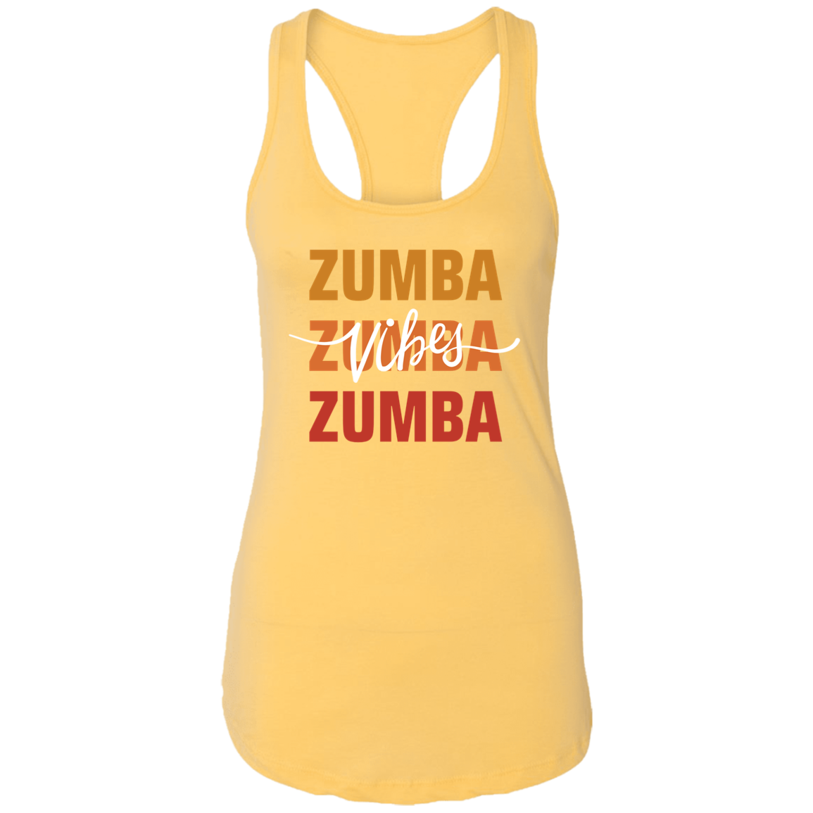 Zumba Trio Vibes Ladies  Racerback Tank