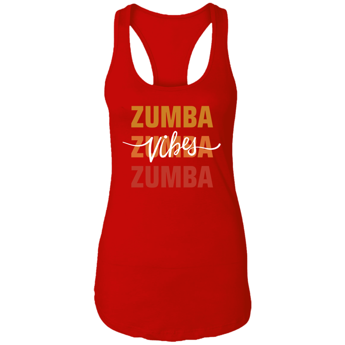 Zumba Trio Vibes Ladies  Racerback Tank