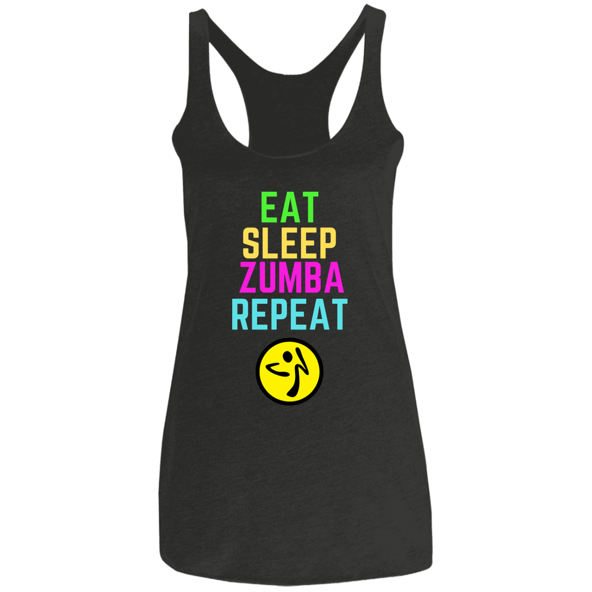 Eat, Sleep, Zumba, Repeat Ladies' Triblend Racerback Tank