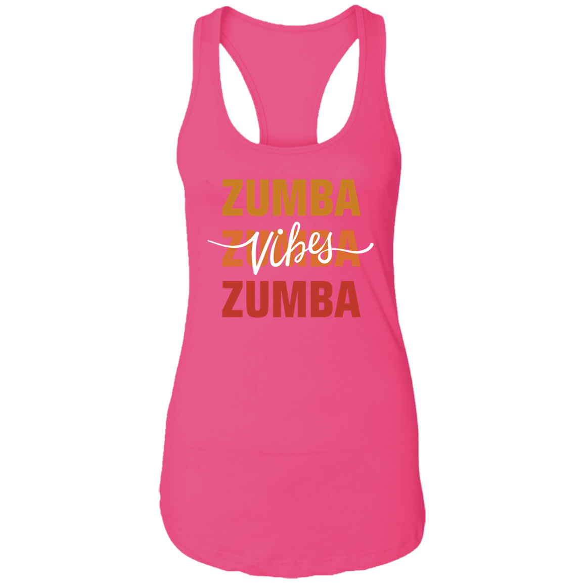 Zumba Trio Vibes Ladies  Racerback Tank