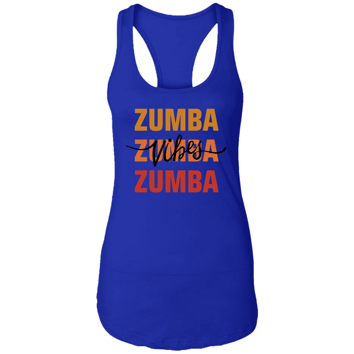 Zumba Vibes Ladies Racerback Tank