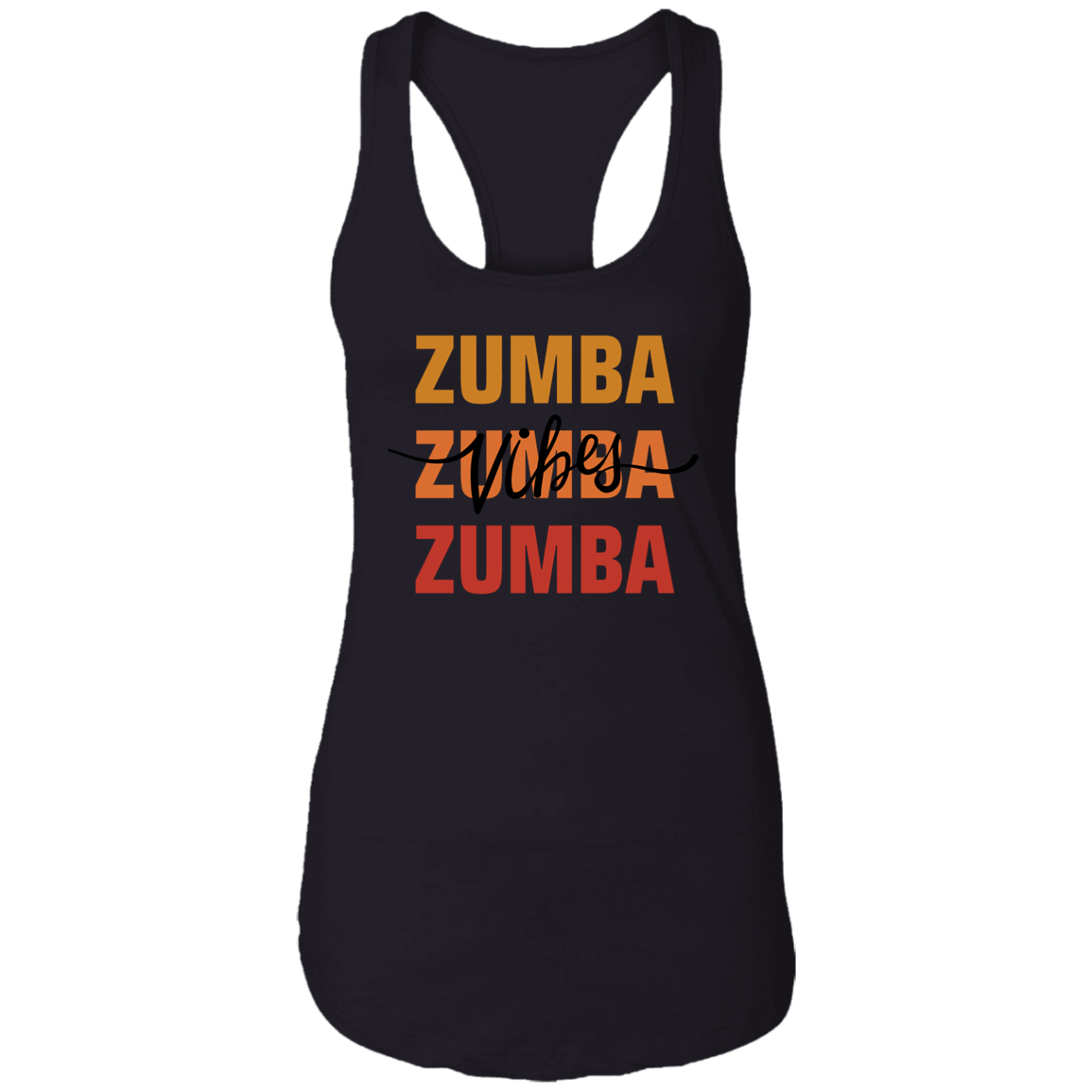 Zumba Vibes Ladies Racerback Tank