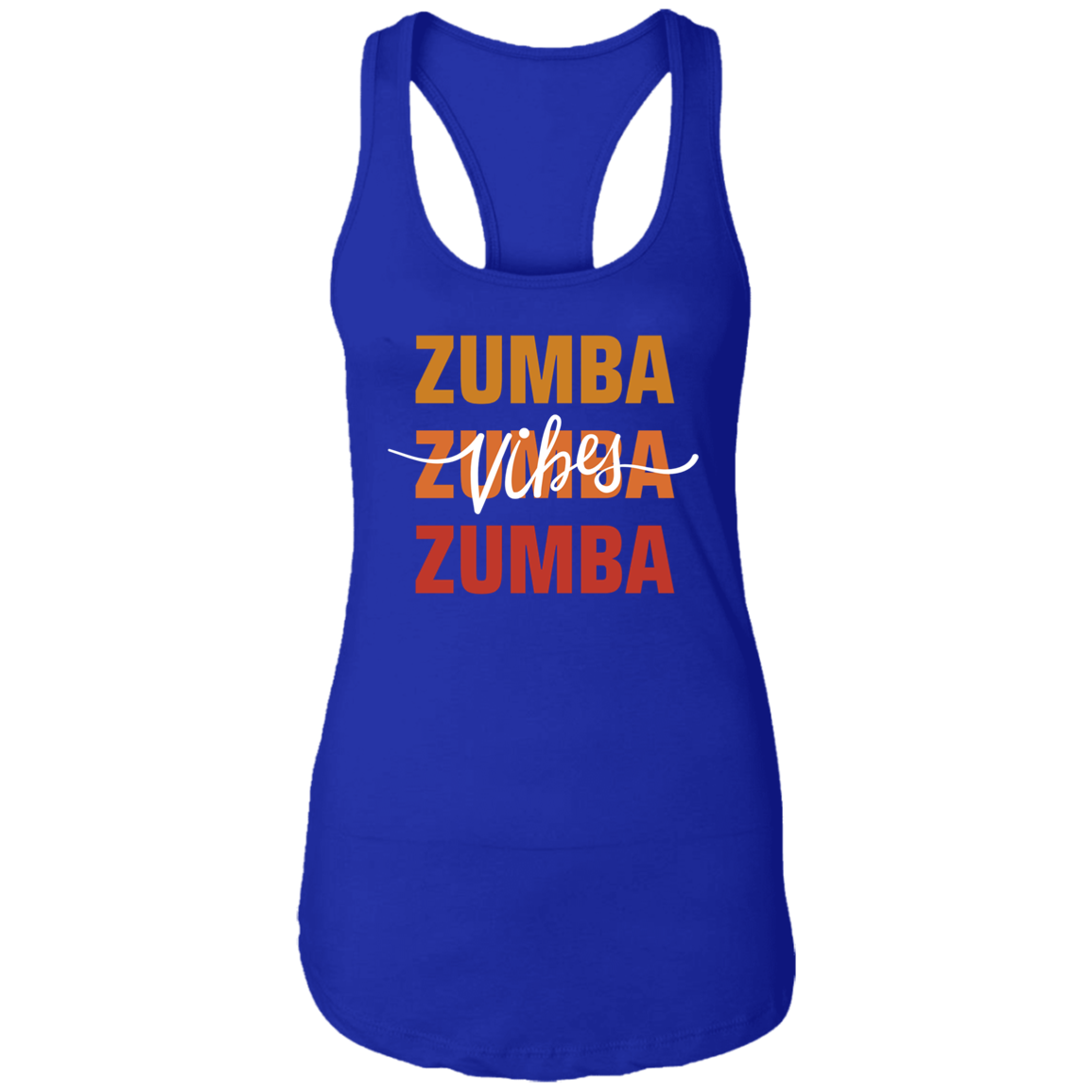 Zumba Trio Vibes Ladies  Racerback Tank