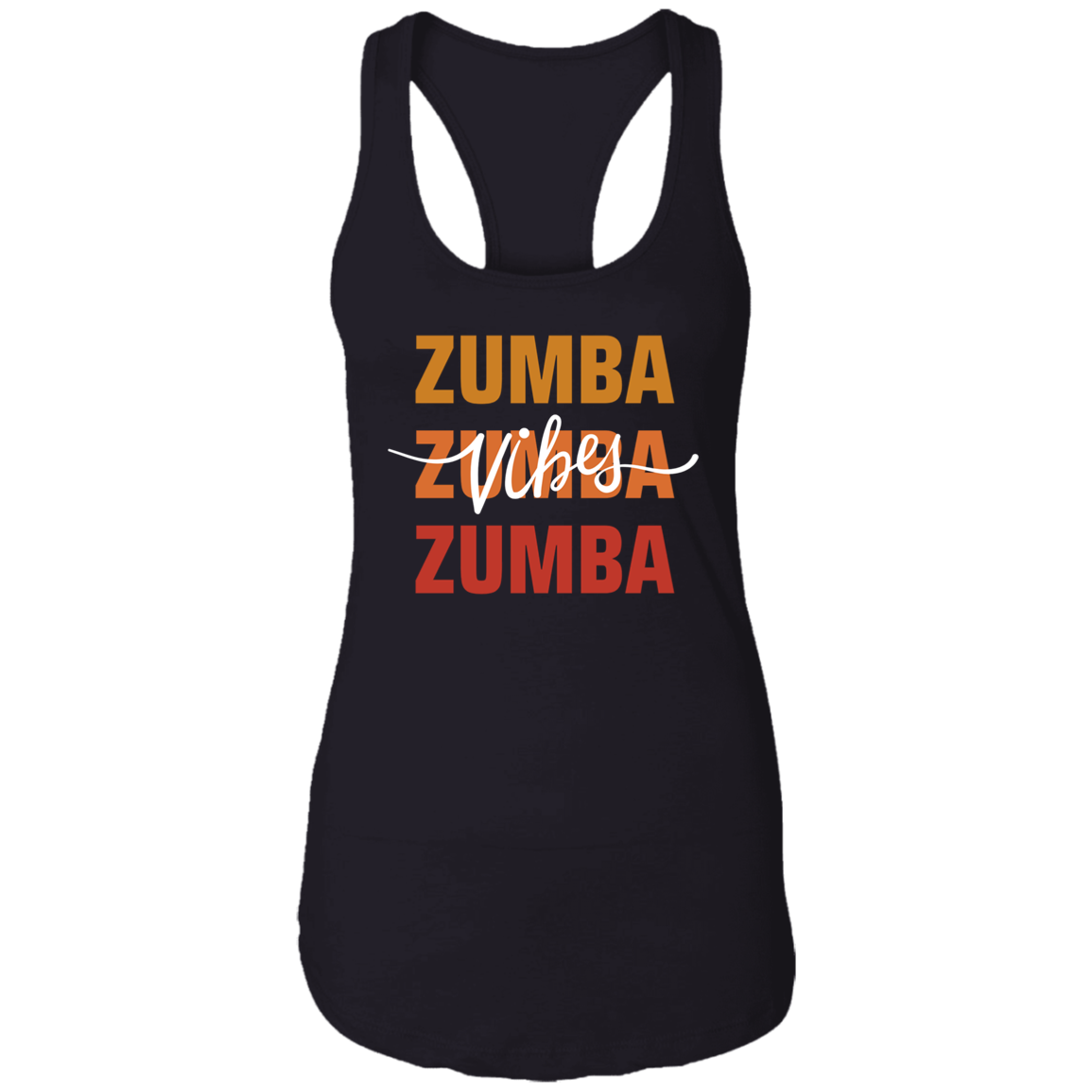 Zumba Trio Vibes Ladies  Racerback Tank