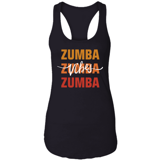 Zumba Trio Vibes Ladies  Racerback Tank