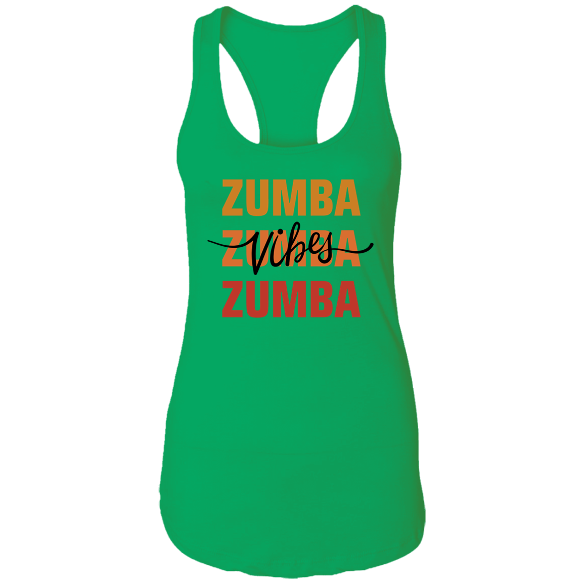 Zumba Vibes Ladies Racerback Tank