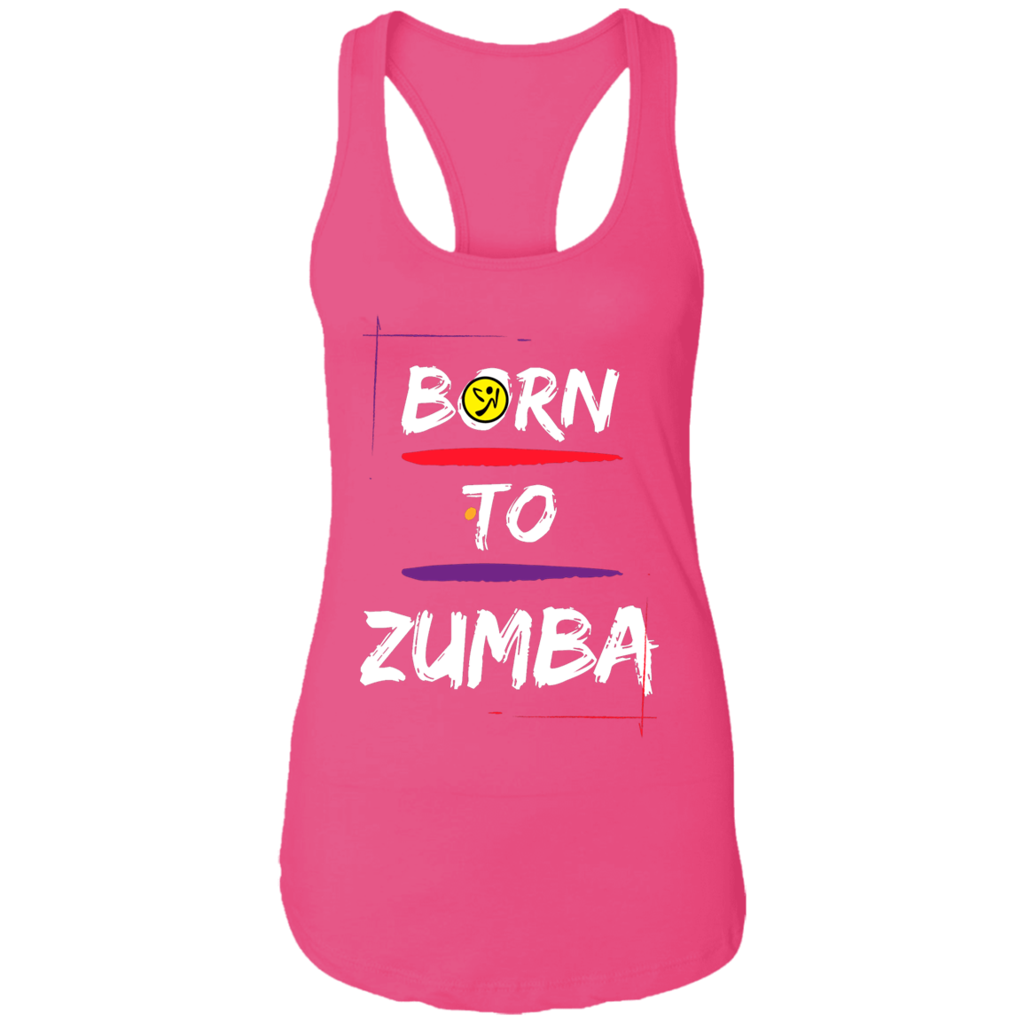 Born To Zumba Ladies Ideal Racerback Tank