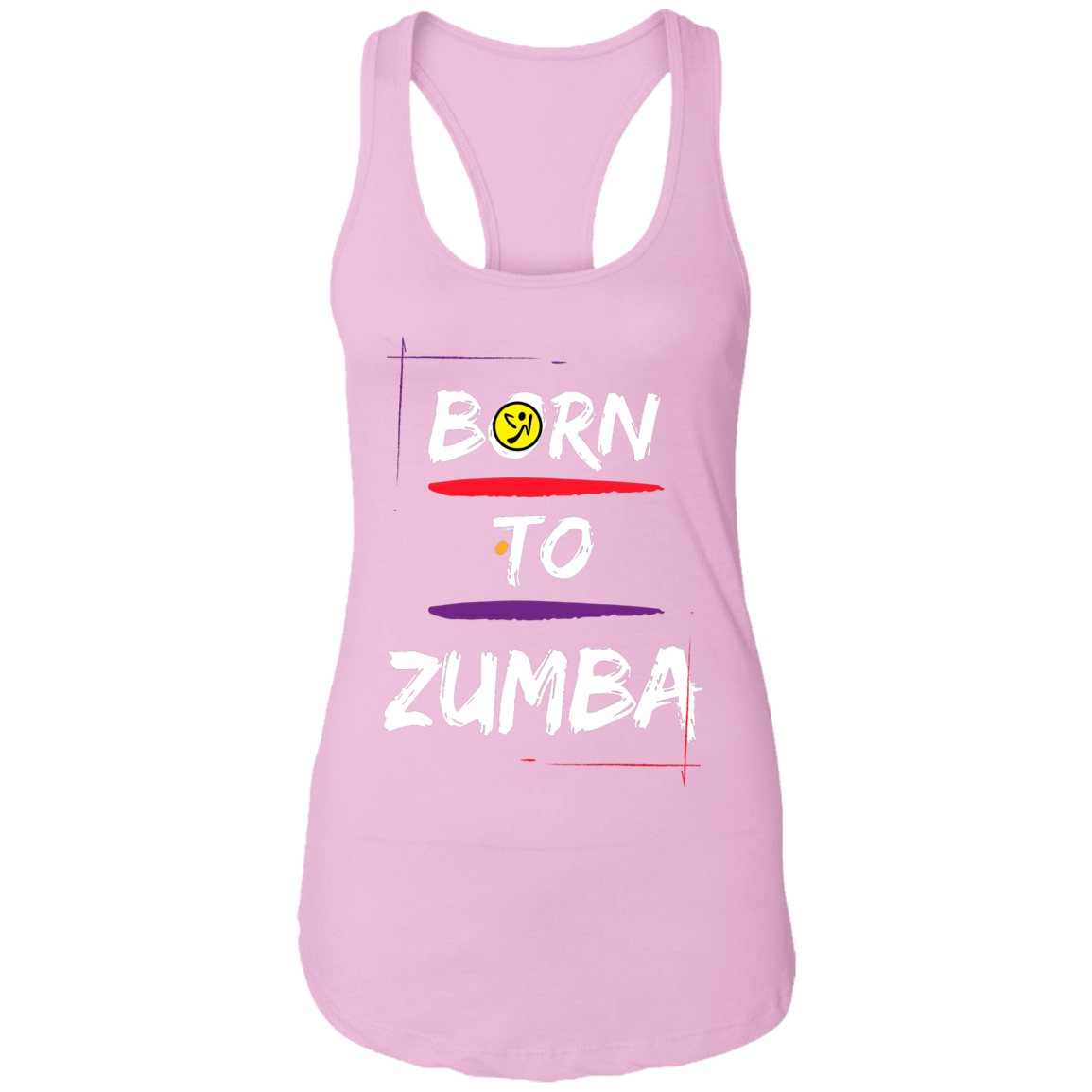 Born To Zumba Ladies Ideal Racerback Tank