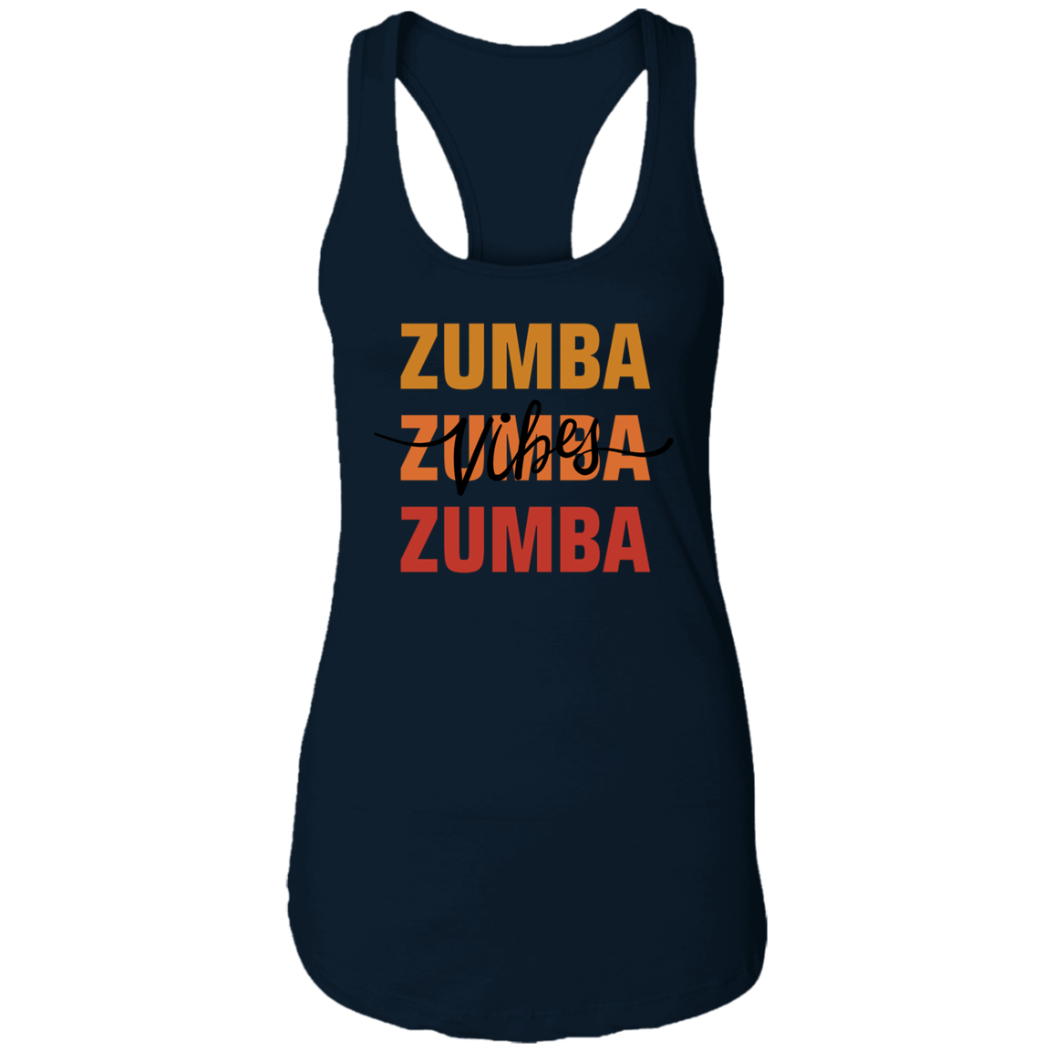 Zumba Vibes Ladies Racerback Tank