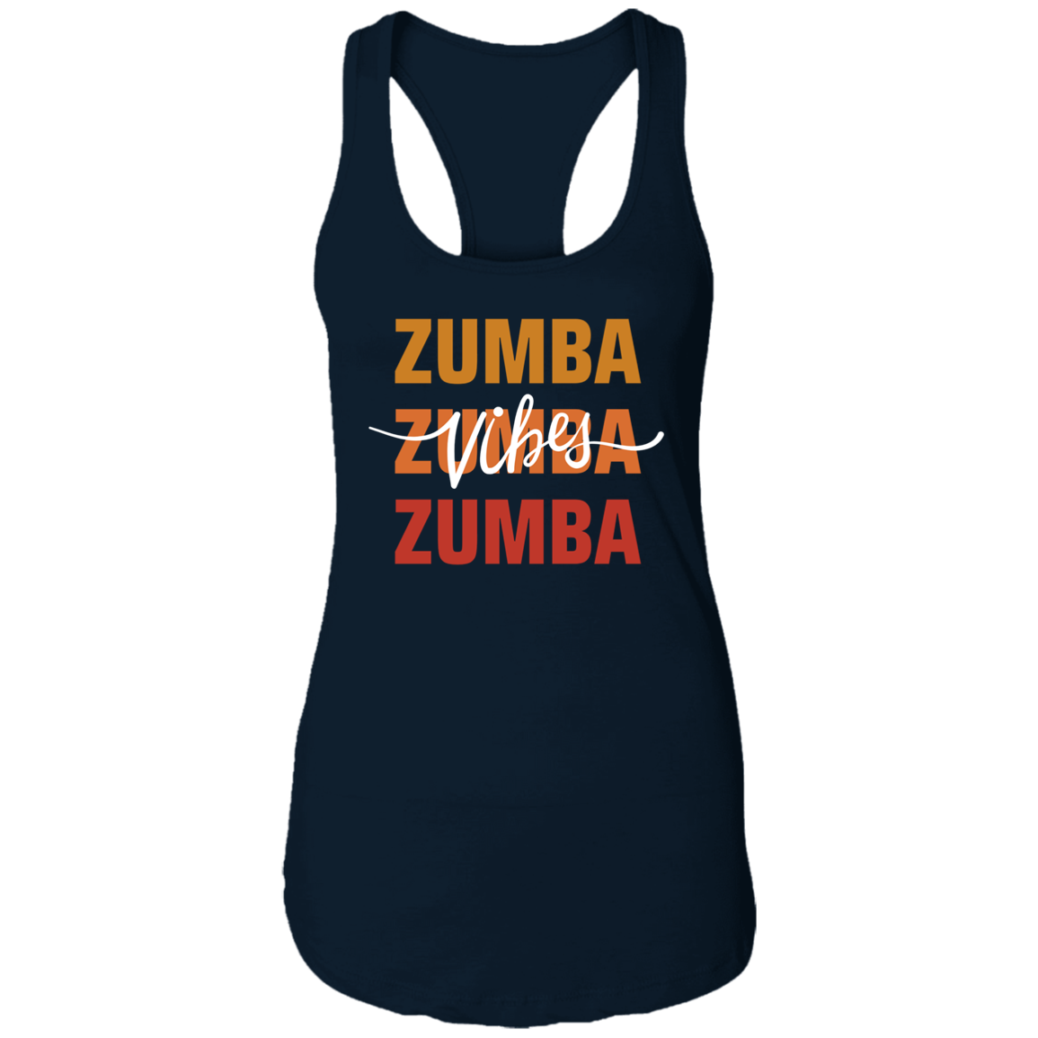 Zumba Trio Vibes Ladies  Racerback Tank