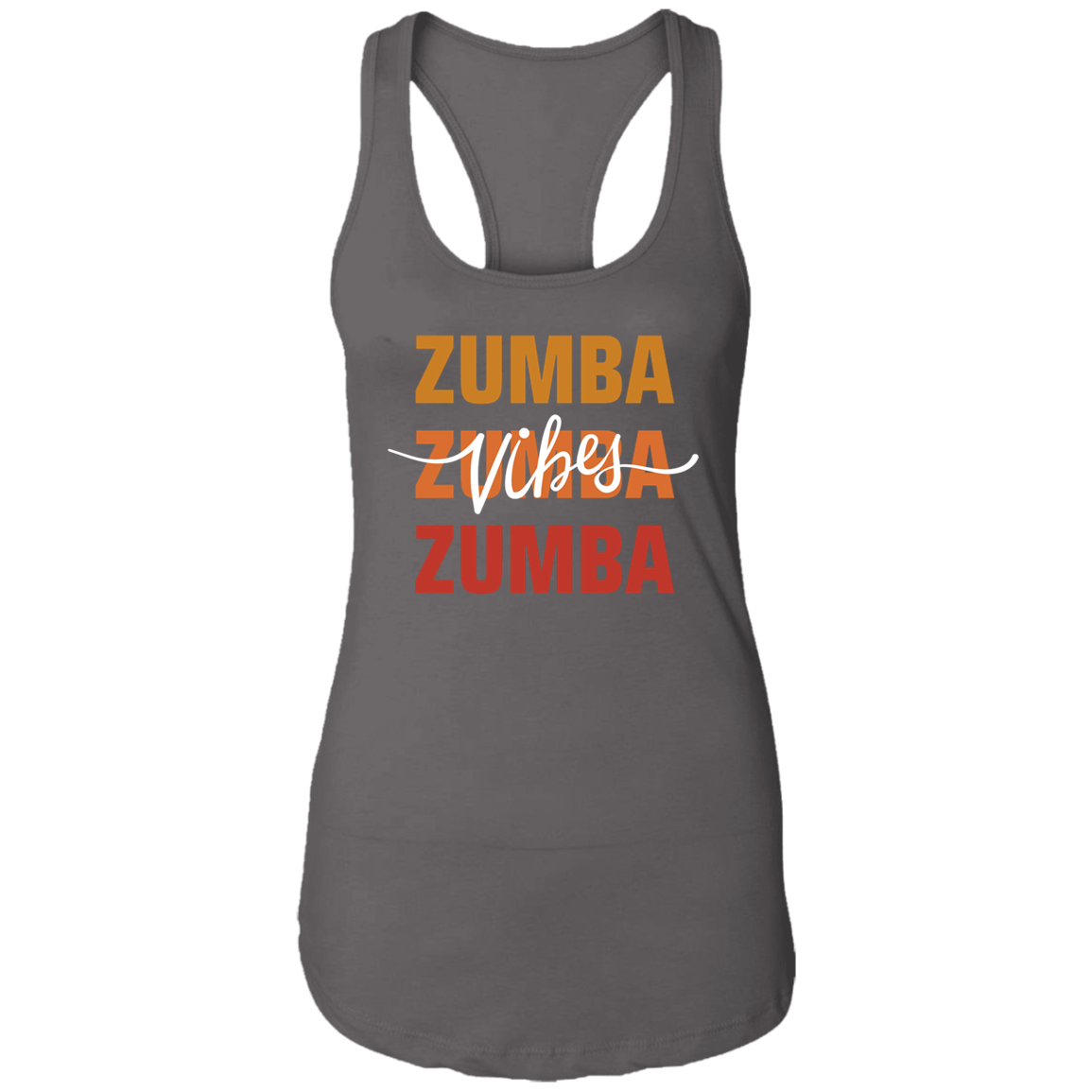 Zumba Trio Vibes Ladies  Racerback Tank