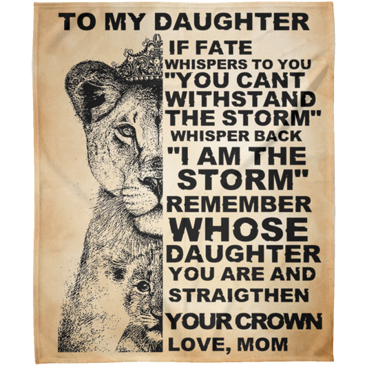 I Am The Storm Fleece Blanket 50X60