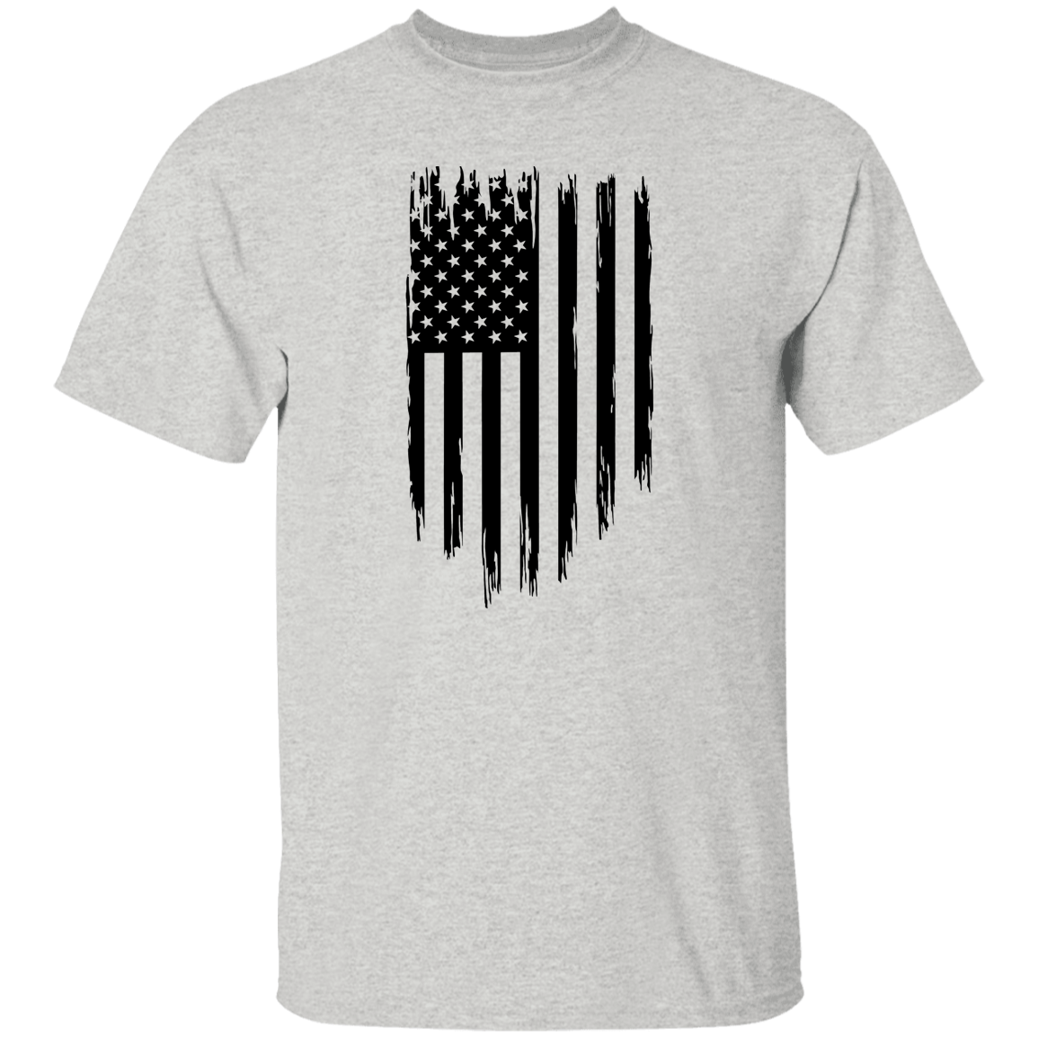 Distressed Vertical Flag T-Shirt