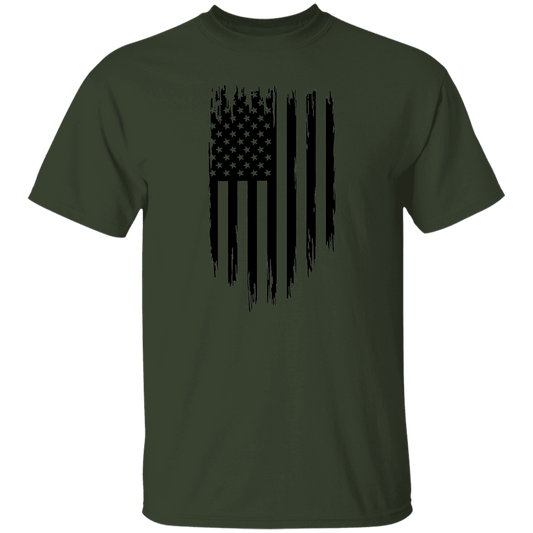 Distressed Vertical Flag T-Shirt