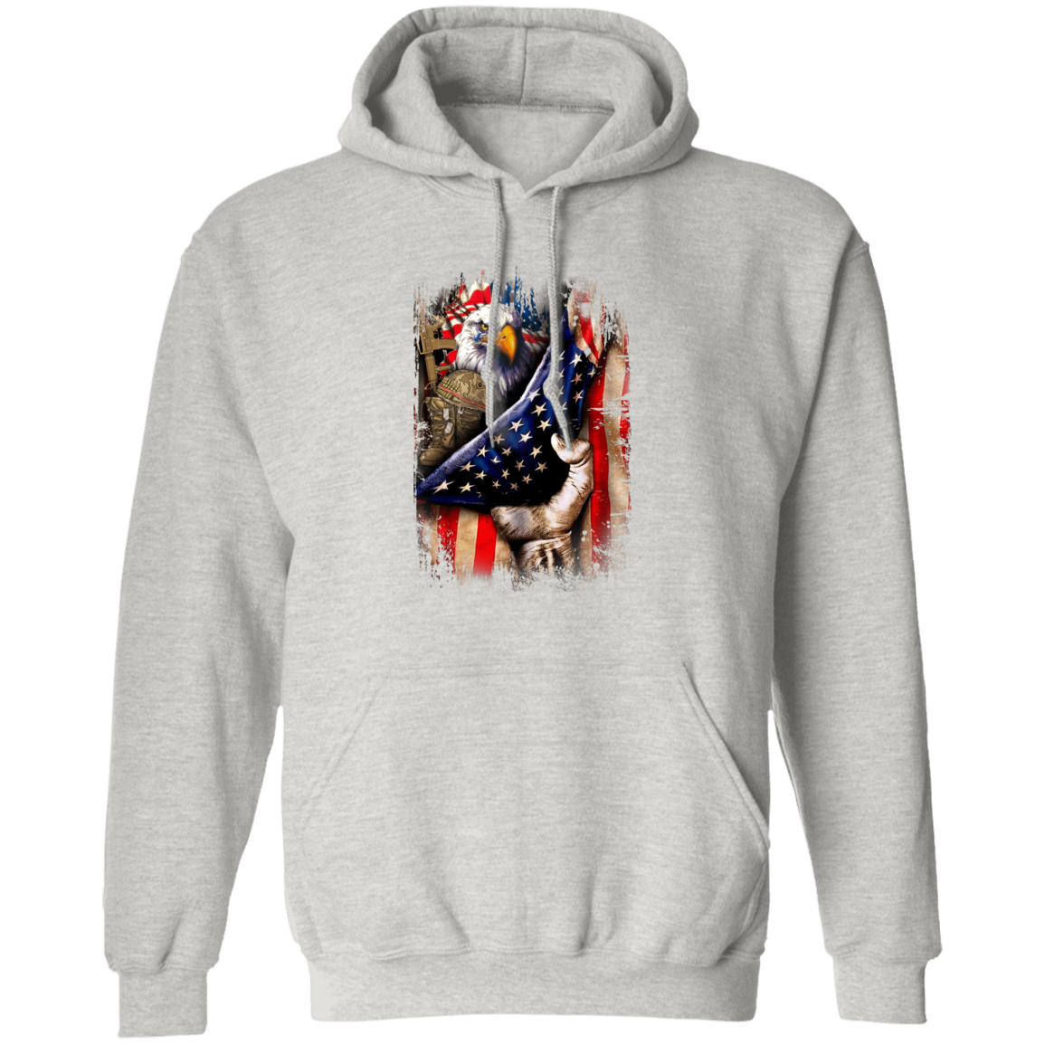 American Flag Pullover Hoodie