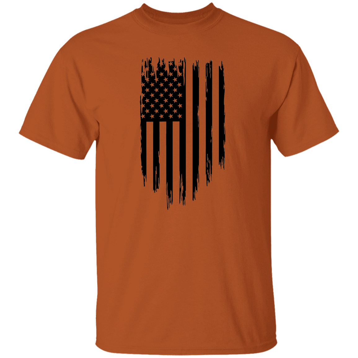 Distressed Vertical Flag T-Shirt