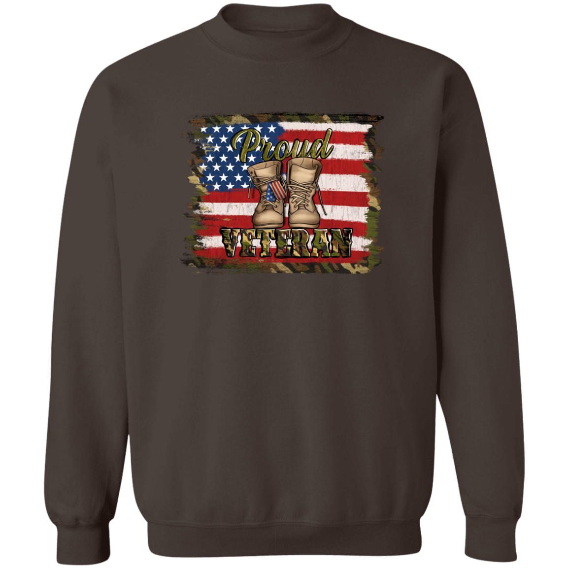 Proud Vet Crewneck Pullover Sweatshirt