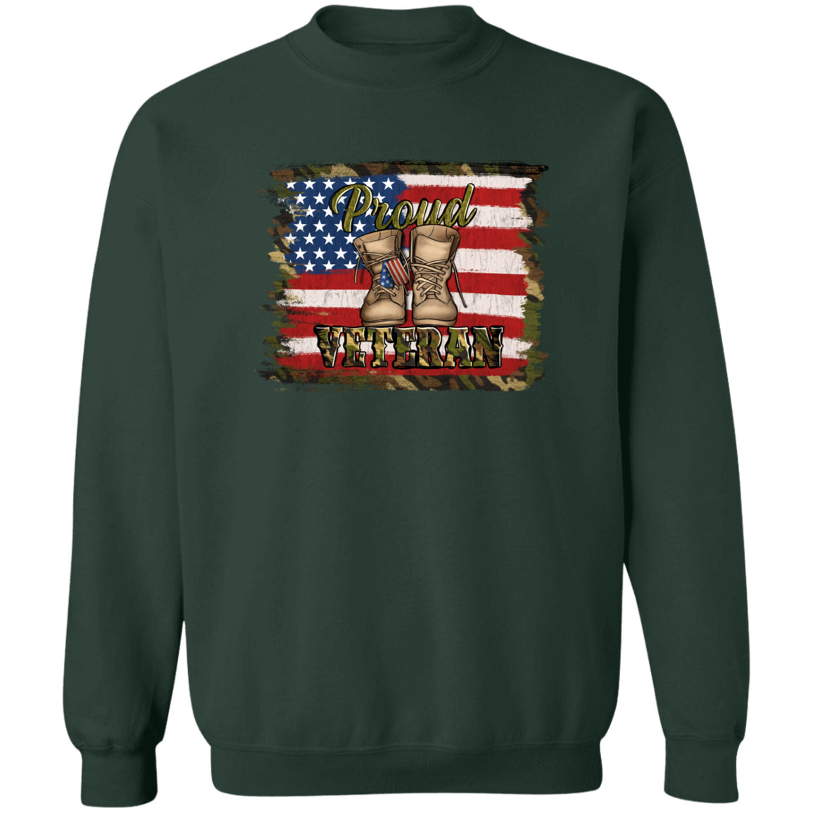 Proud Vet Crewneck Pullover Sweatshirt