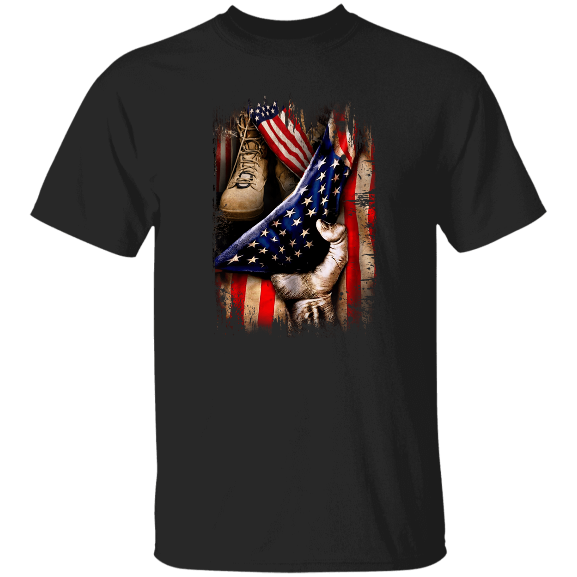 Veteran's Hand Flag T-Shirt