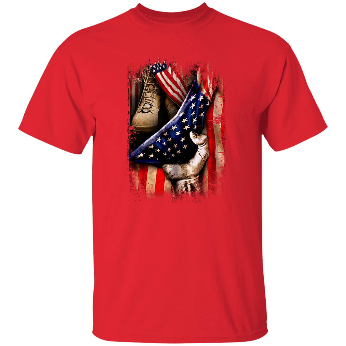 Veteran's Hand Flag T-Shirt