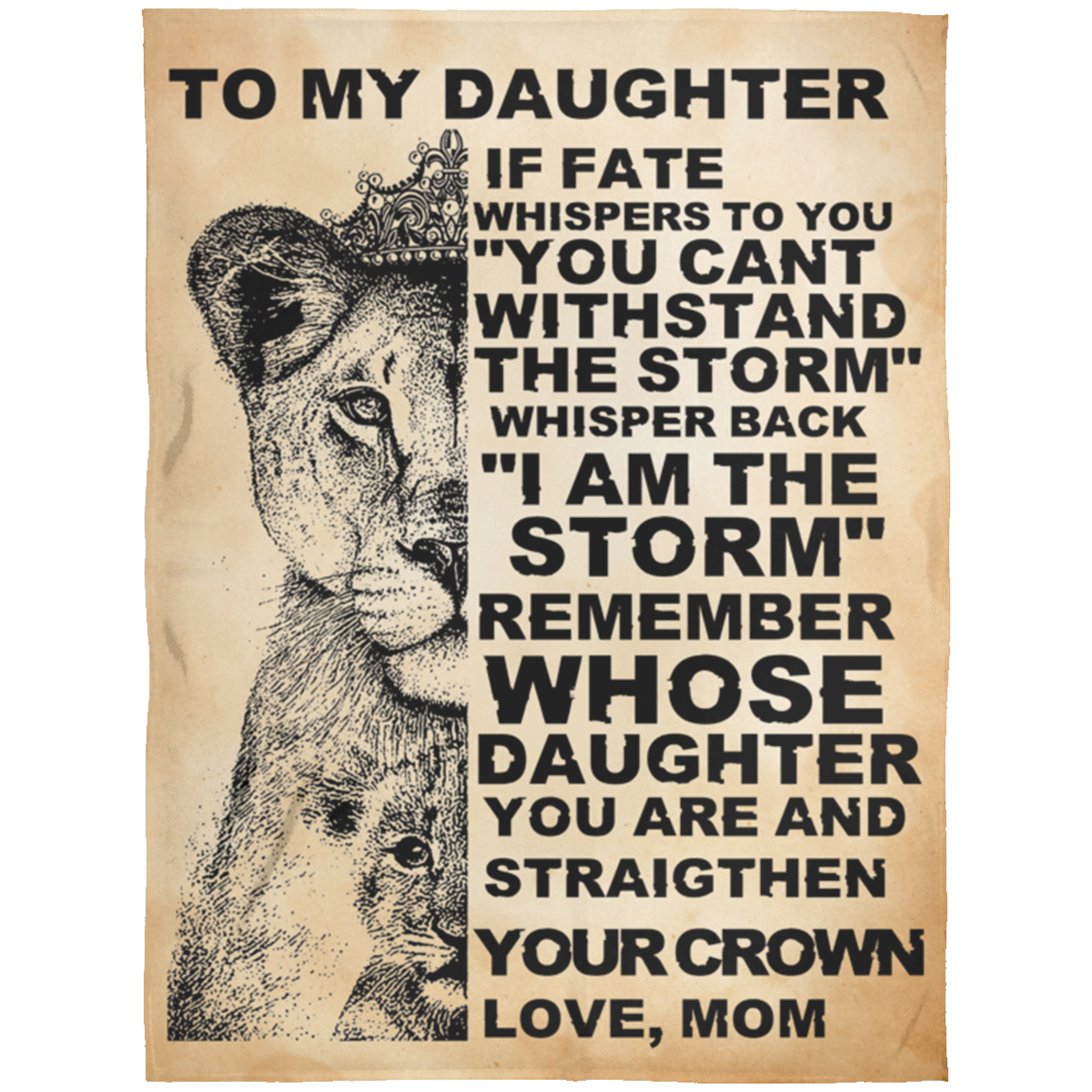 I Am The Storm Fleece Blanket 60x80