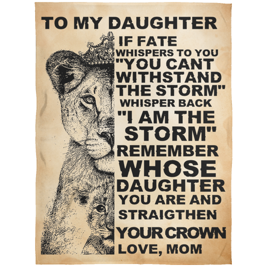 I Am The Storm Fleece Blanket 60x80