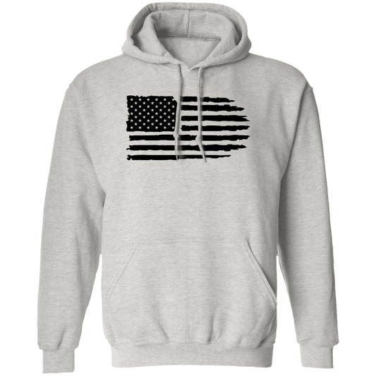 Distressed Flag Pullover Hoodie