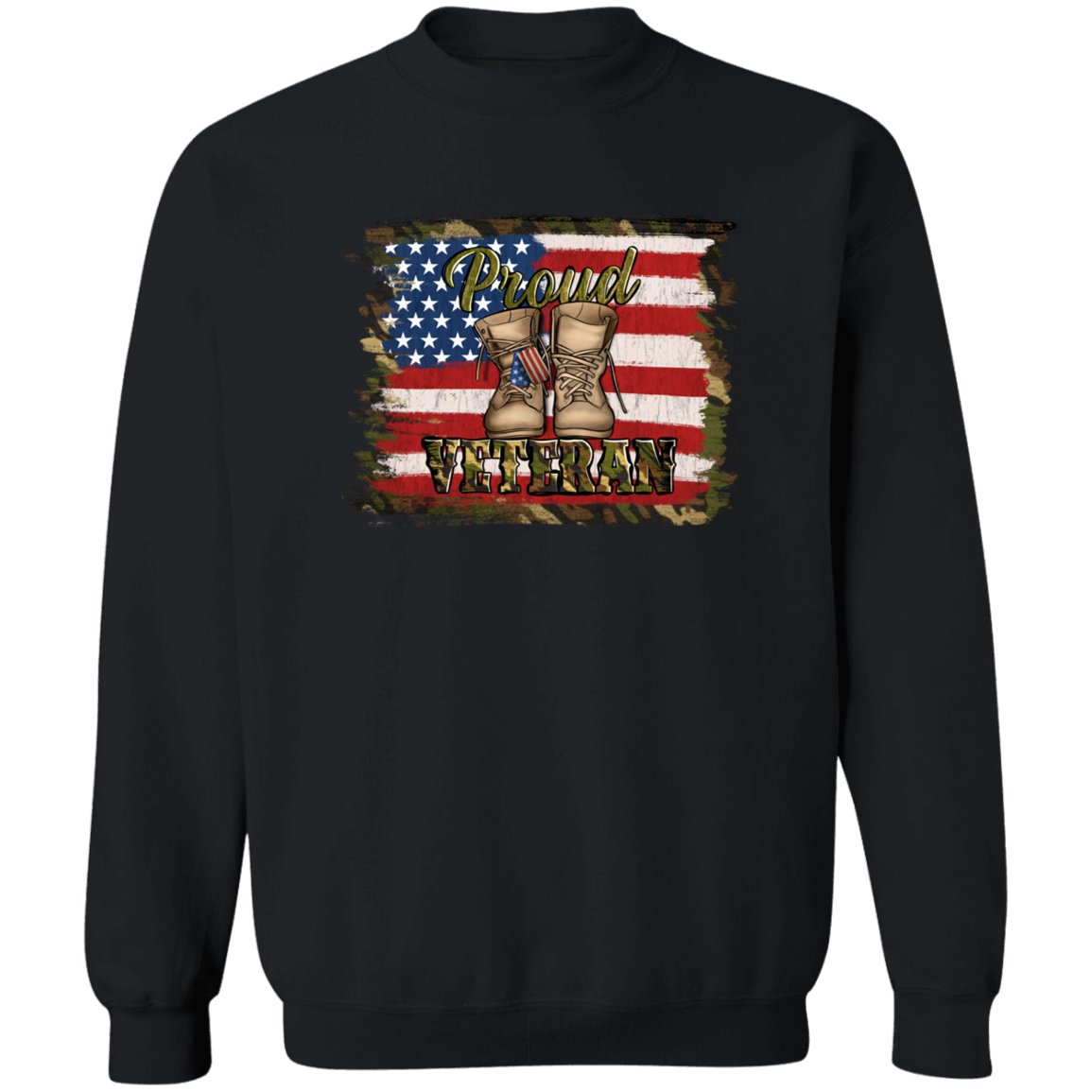 Proud Vet Crewneck Pullover Sweatshirt