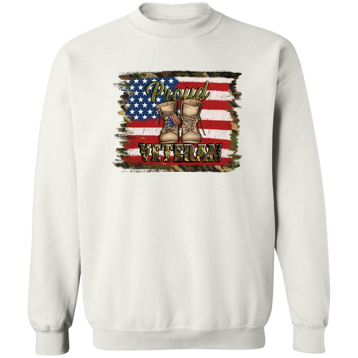 Proud Vet Crewneck Pullover Sweatshirt