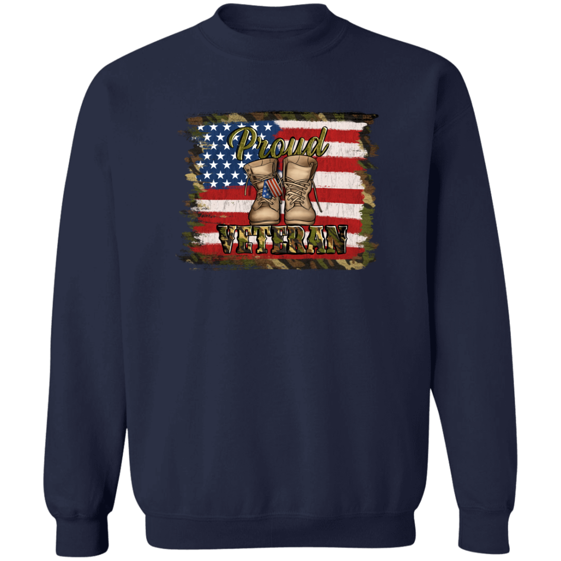 Proud Vet Crewneck Pullover Sweatshirt