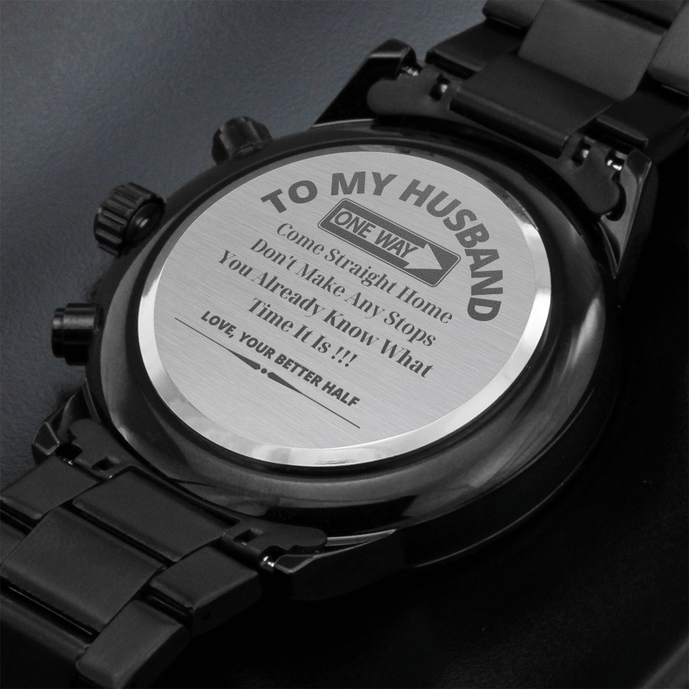 To My Husband Chronograph Watch