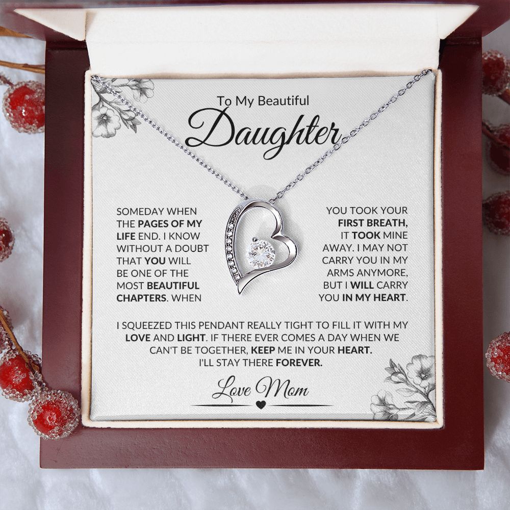 My Most Beautiful Chapter| Love Mom| Forever Love Necklace