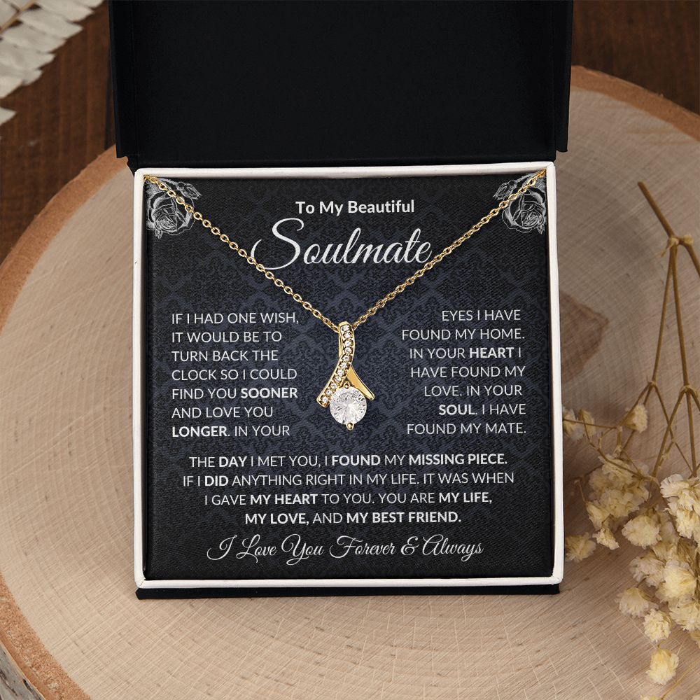 To My Soulmate| In Your Heart I Have Found My Love| Forever Love Necklace