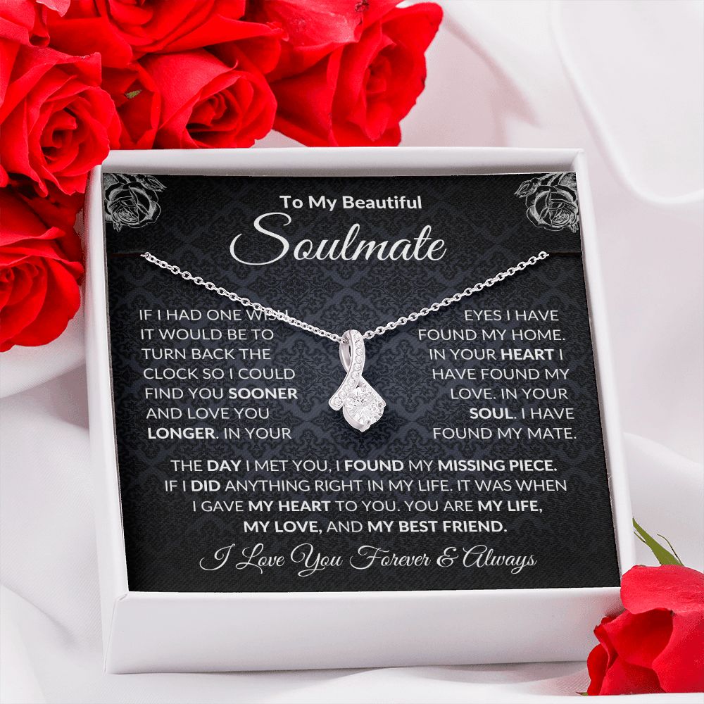 To My Soulmate| In Your Heart I Have Found My Love| Forever Love Necklace