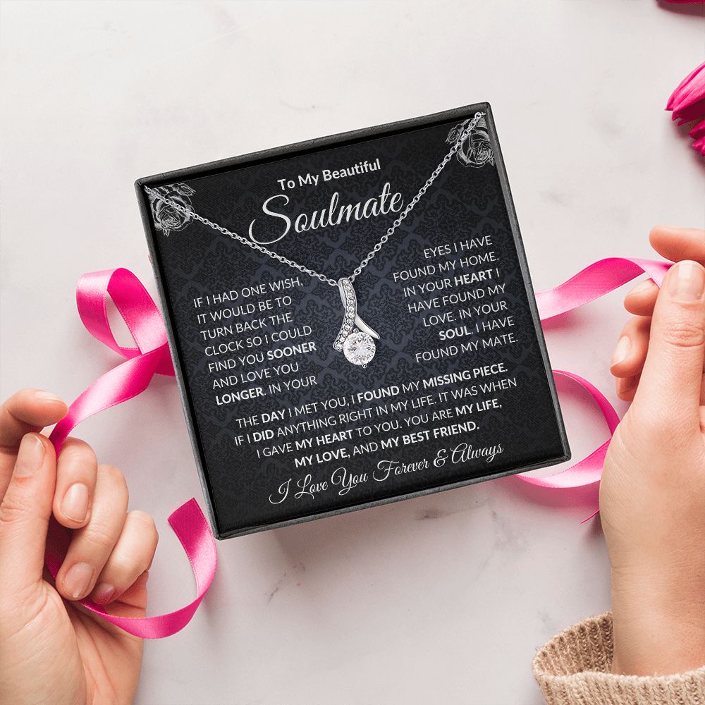 To My Soulmate| In Your Heart I Have Found My Love| Forever Love Necklace