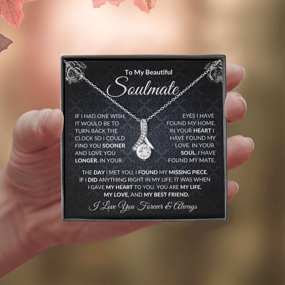 To My Soulmate| In Your Heart I Have Found My Love| Forever Love Necklace