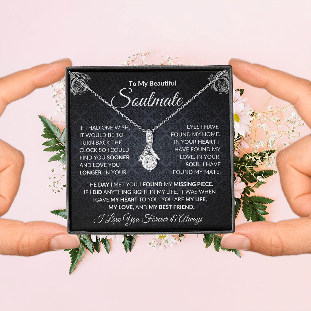 To My Soulmate| In Your Heart I Have Found My Love| Forever Love Necklace