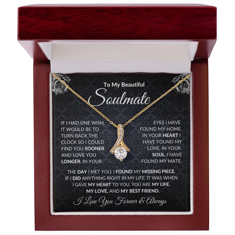 To My Soulmate| In Your Heart I Have Found My Love| Forever Love Necklace