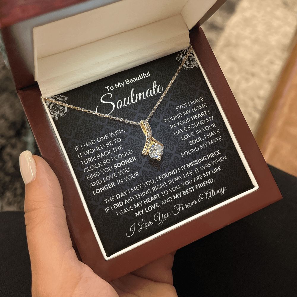 To My Soulmate| In Your Heart I Have Found My Love| Forever Love Necklace