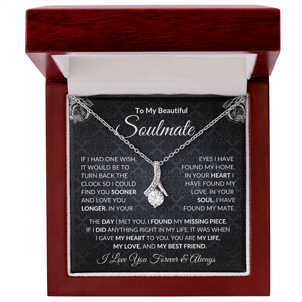 To My Soulmate| In Your Heart I Have Found My Love| Forever Love Necklace