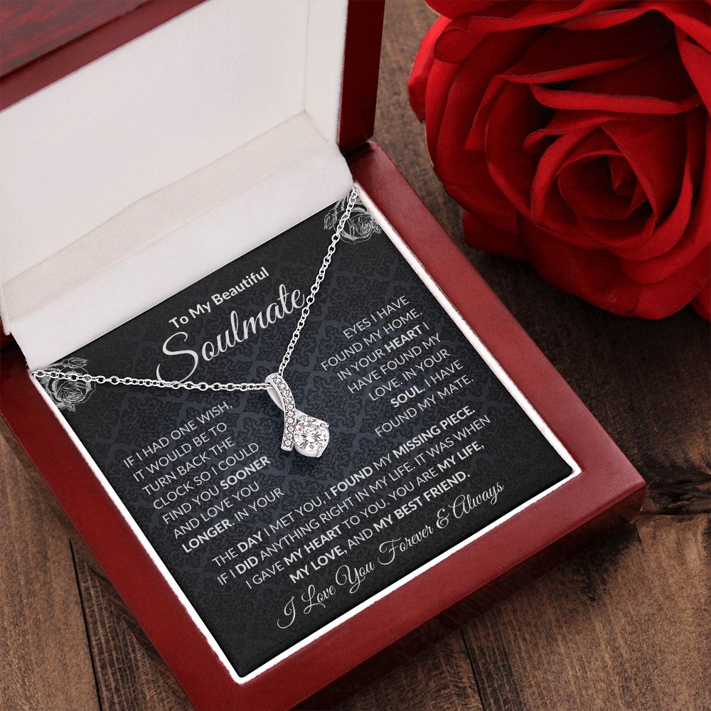 To My Soulmate| In Your Heart I Have Found My Love| Forever Love Necklace