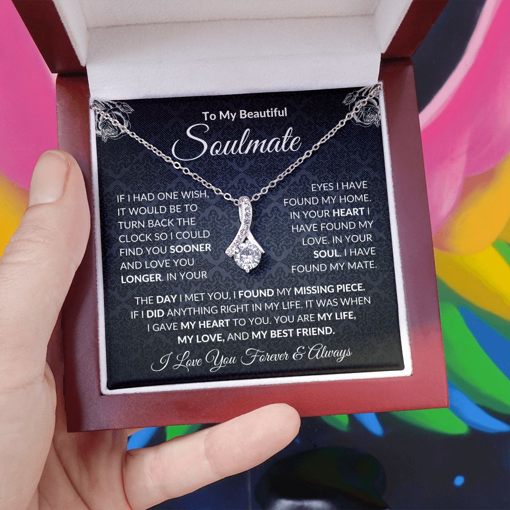 To My Soulmate| In Your Heart I Have Found My Love| Forever Love Necklace