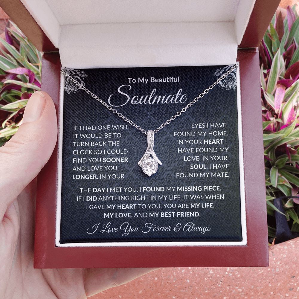 To My Soulmate| In Your Heart I Have Found My Love| Forever Love Necklace