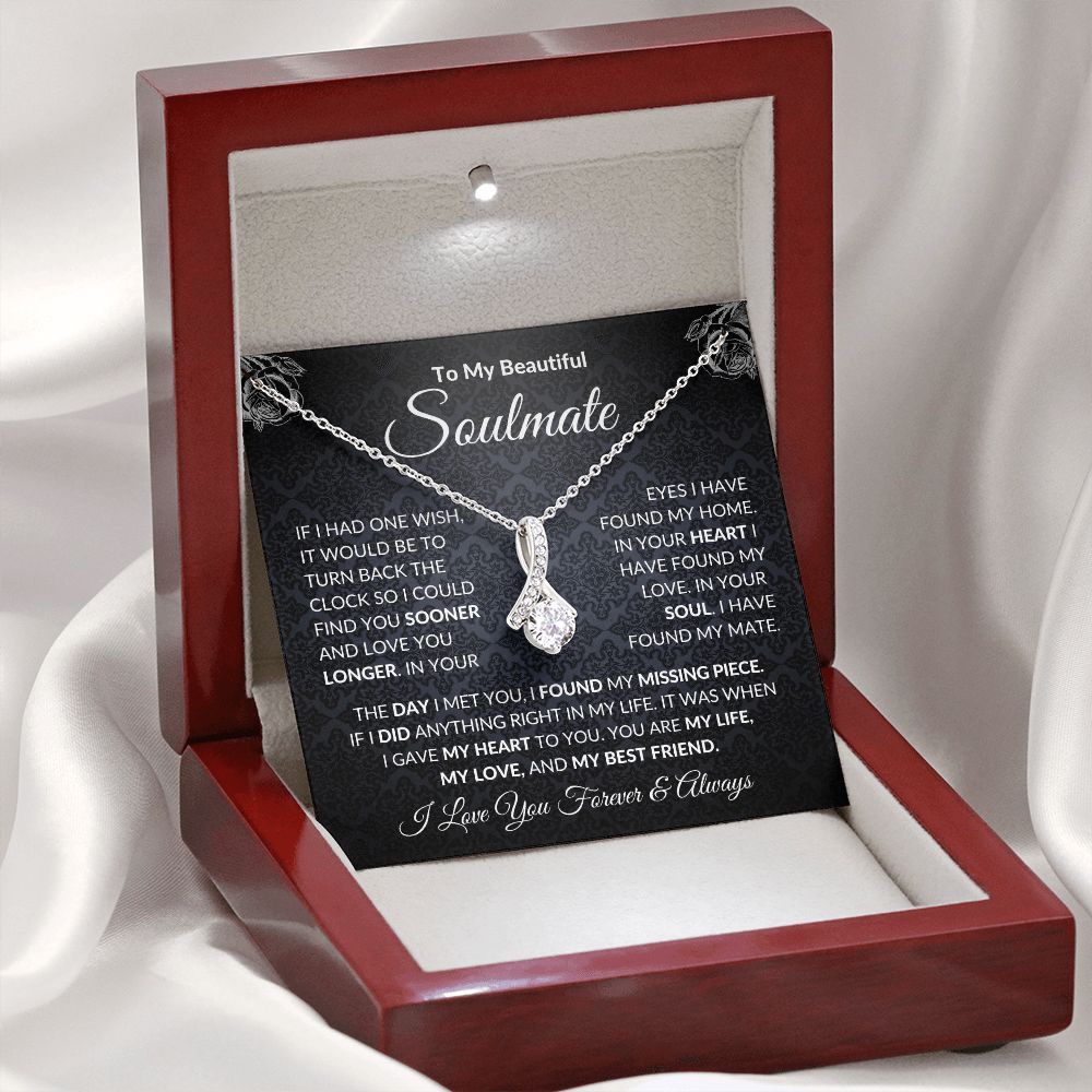 To My Soulmate| In Your Heart I Have Found My Love| Forever Love Necklace