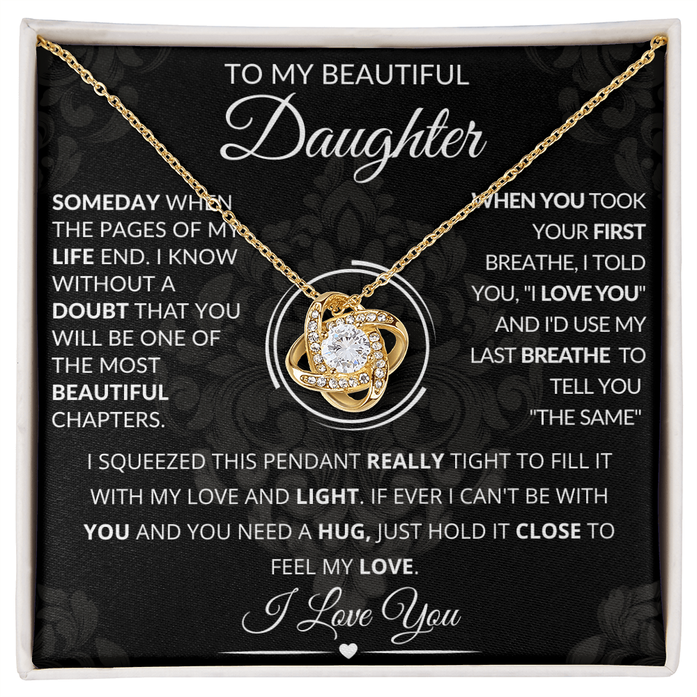To My Beautiful Daughter Necklace