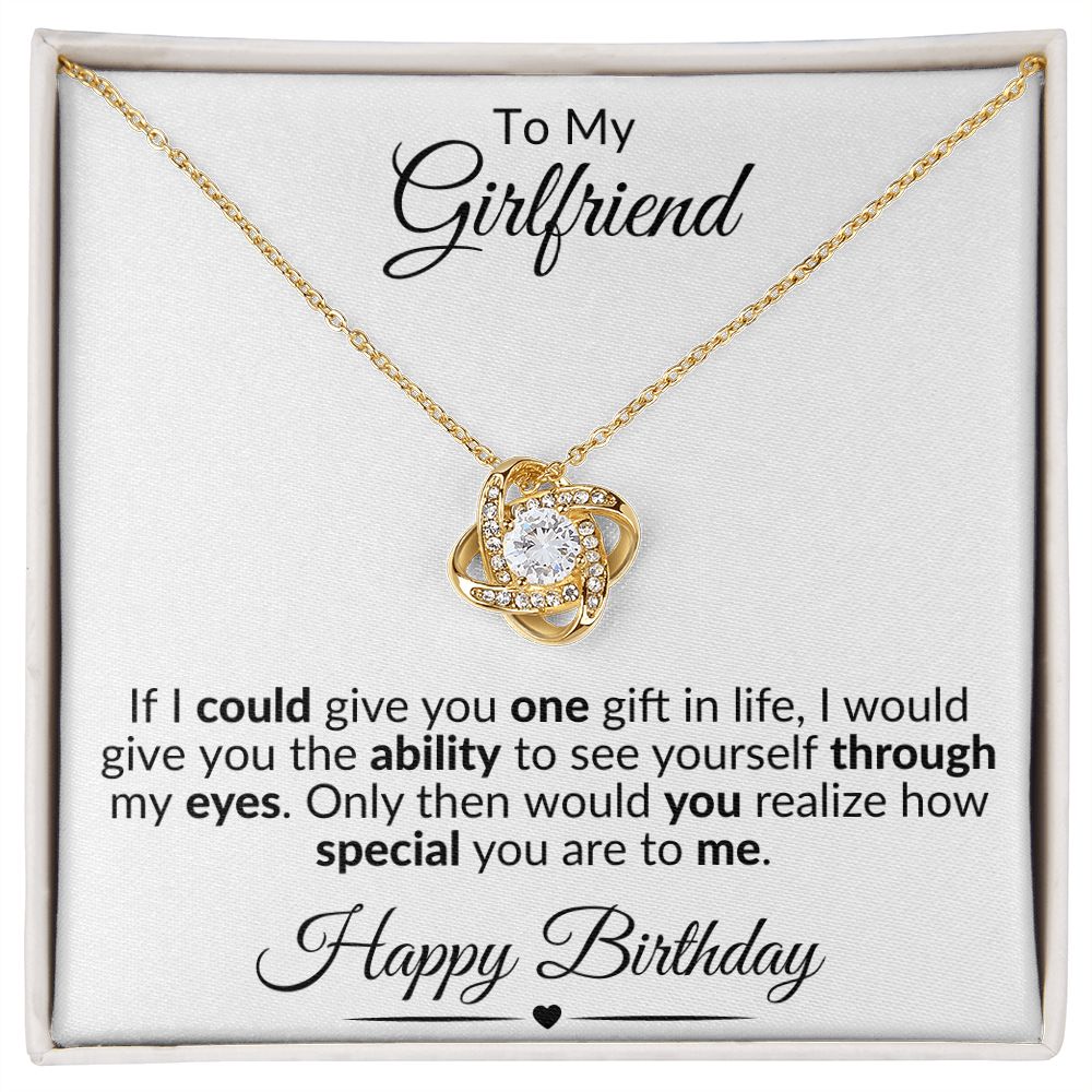 To My Girlfriend | Love Knot Necklace
