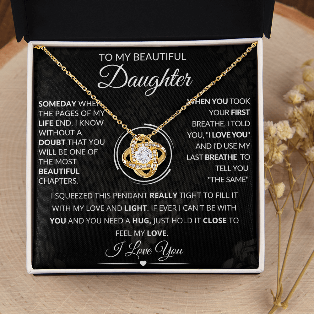 To My Beautiful Daughter Necklace