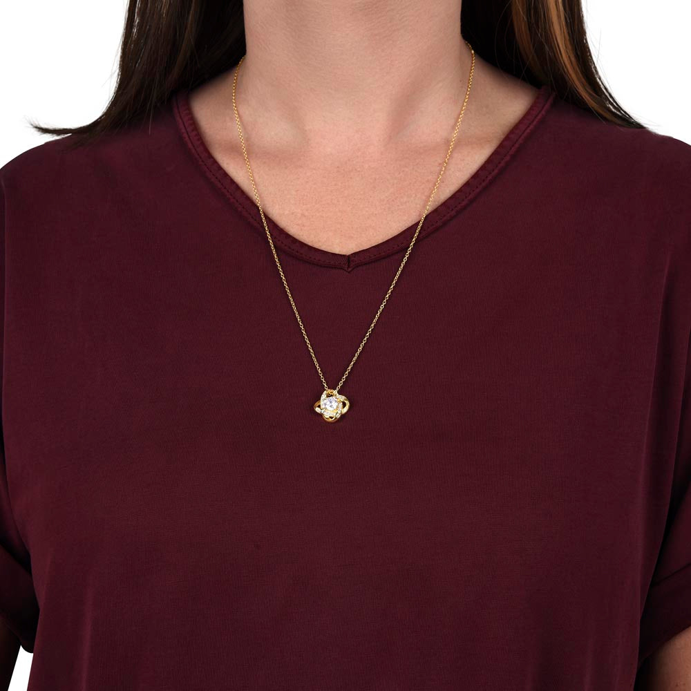To My Beautiful Mom | Love Knot Necklace